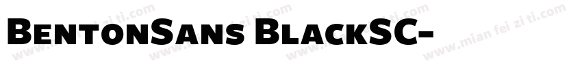 BentonSans BlackSC字体转换